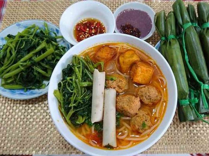 Canh bún là món ăn sáng ăn thơm ngon bổ dưỡng 